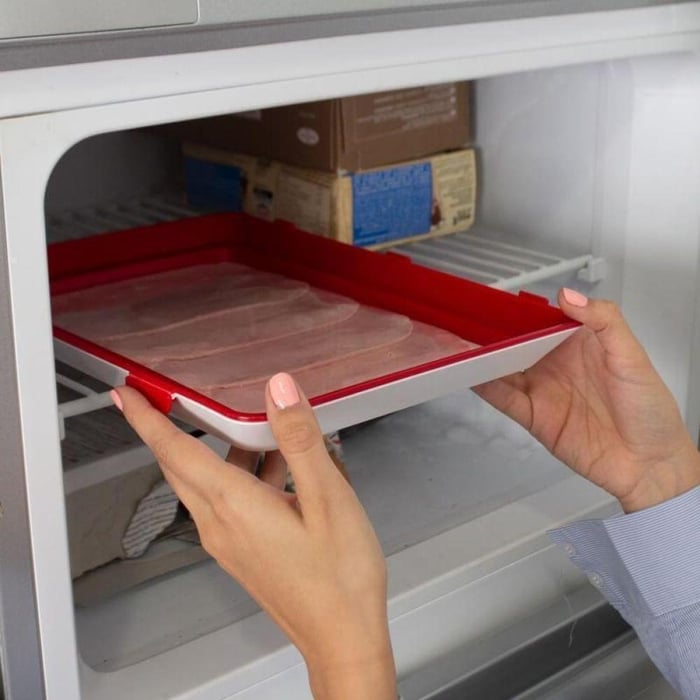 EcoFresh Storage Set with Flexible Airtight Covers | Stackable Containers for Food Prep & Refrigeration | Reusable