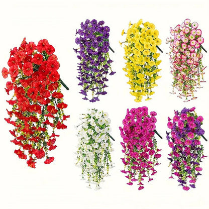 Artificial Morning Glory Garland – 75 cm – Outdoor & Wall Decor for Garden & Weddings
