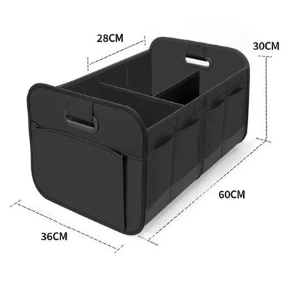 Trunk Storage Organizer for Cars | Spacious Capacity | Foldable Durable Fabric Container