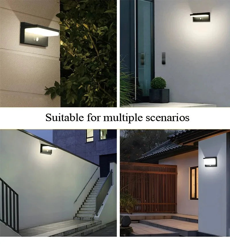 Solar Outdoor Wall Light with Motion Sensor | Waterproof IPX5 | Energy Efficient for Garden & Patio