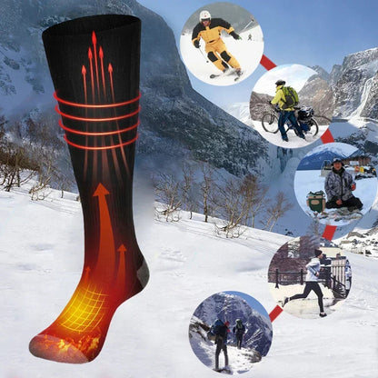 Heated Socks with Power Bank | 3 Adjustable Heat Settings | Unisex Winter Outdoor Socks