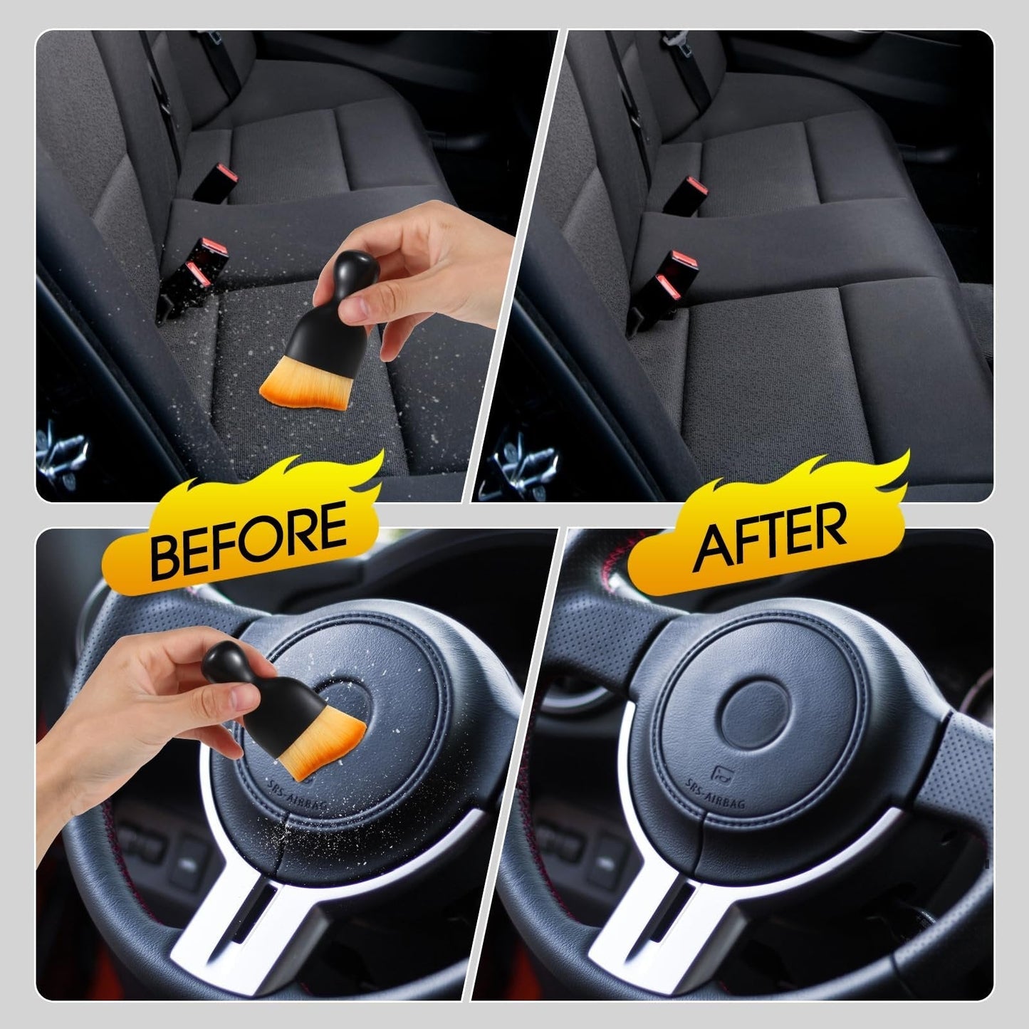 Free Bonus: Ultra-Soft Car Interior Dust Cleaning Brush - Last Day Discount