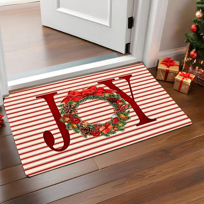 Christmas Door Mat with Gingerbread Man Design | Washable & Non-Slip | Indoor & Outdoor Use | 2026 Version