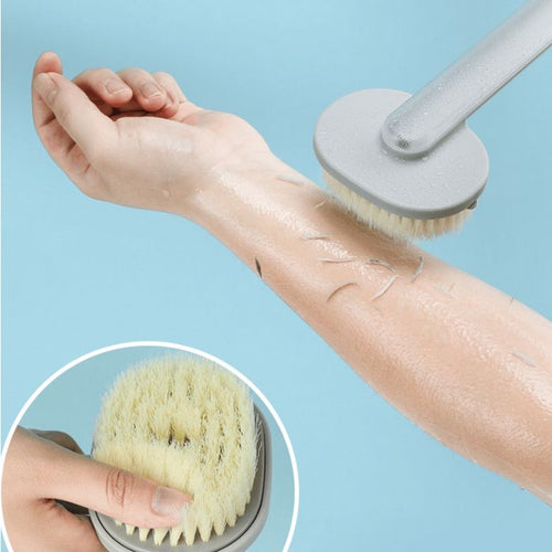 Back Scrubber with 1000+ Soft Bristles & Shower Gel Compartment