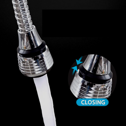 Stainless Steel Faucet Extension with 360° Rotation and Water Saver