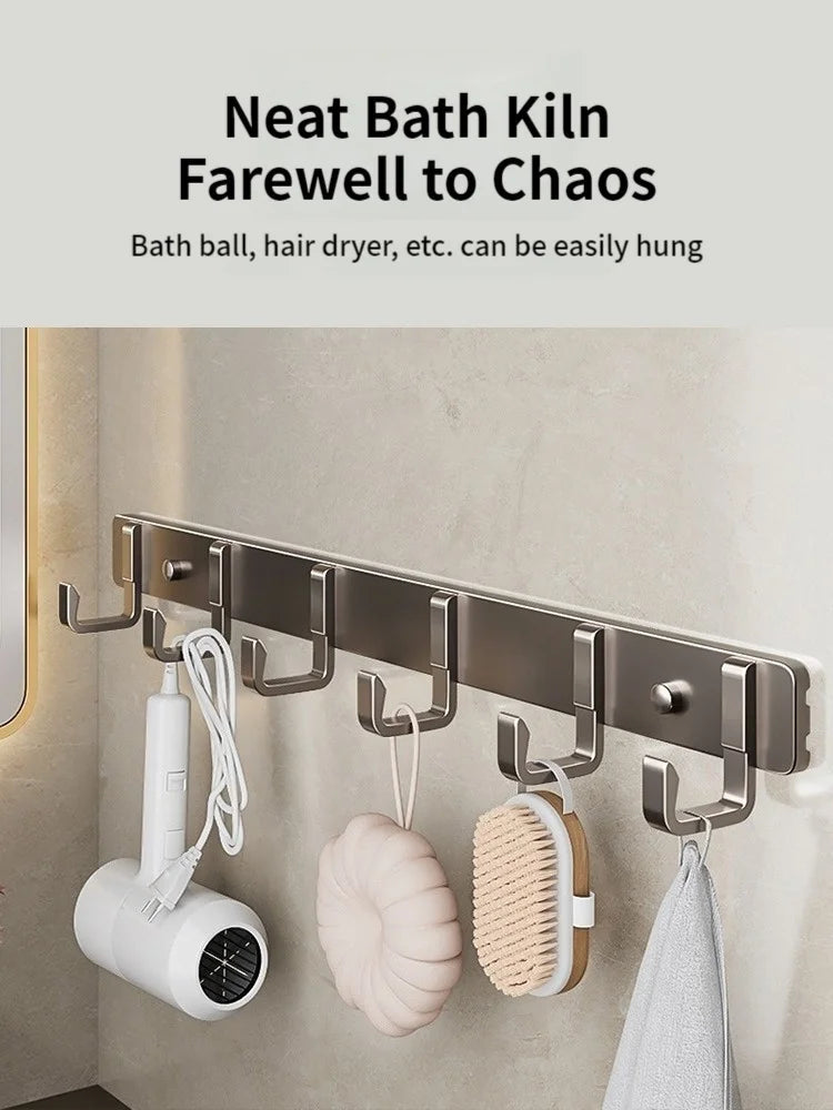 Wall and Door Coat Hooks – Aluminum Hangers for Entryway and Closet, Space-Saving and Durable