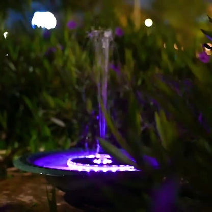 Colorful Solar Powered Fountain Pump