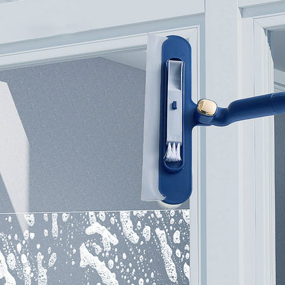 Extendable Window Cleaner with Dual-Sided Sponge & Squeegee