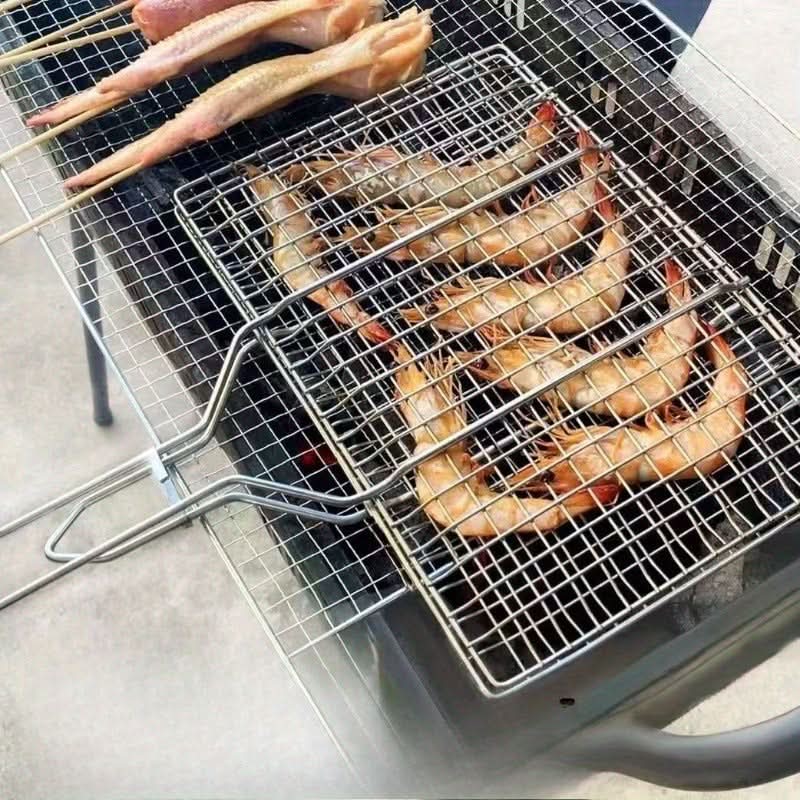 Durable BBQ Grill Basket for Convenient Outdoor Cooking