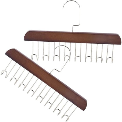 Elegant Multi-Hook Organizer for Belts, Scarves & Ties