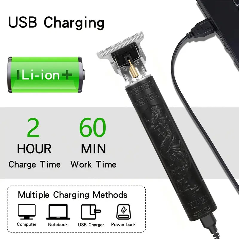 Wireless Grooming Kit with LED Indicator | 120-Minute Battery Life