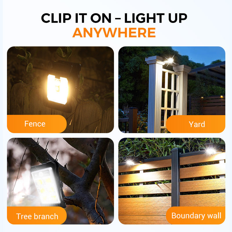 Solar Light Clip – Instantly Brightens Dark Paths for Safety