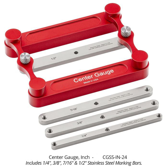 Precision Wood Marking Tool | Stainless Steel Centering Aid