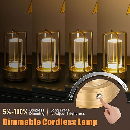 Rechargeable Retro Design Table Lamp