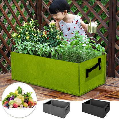 Rectangular Plant Bag – Breathable Felt Material with Handles – Sizes 6-31 Gallons