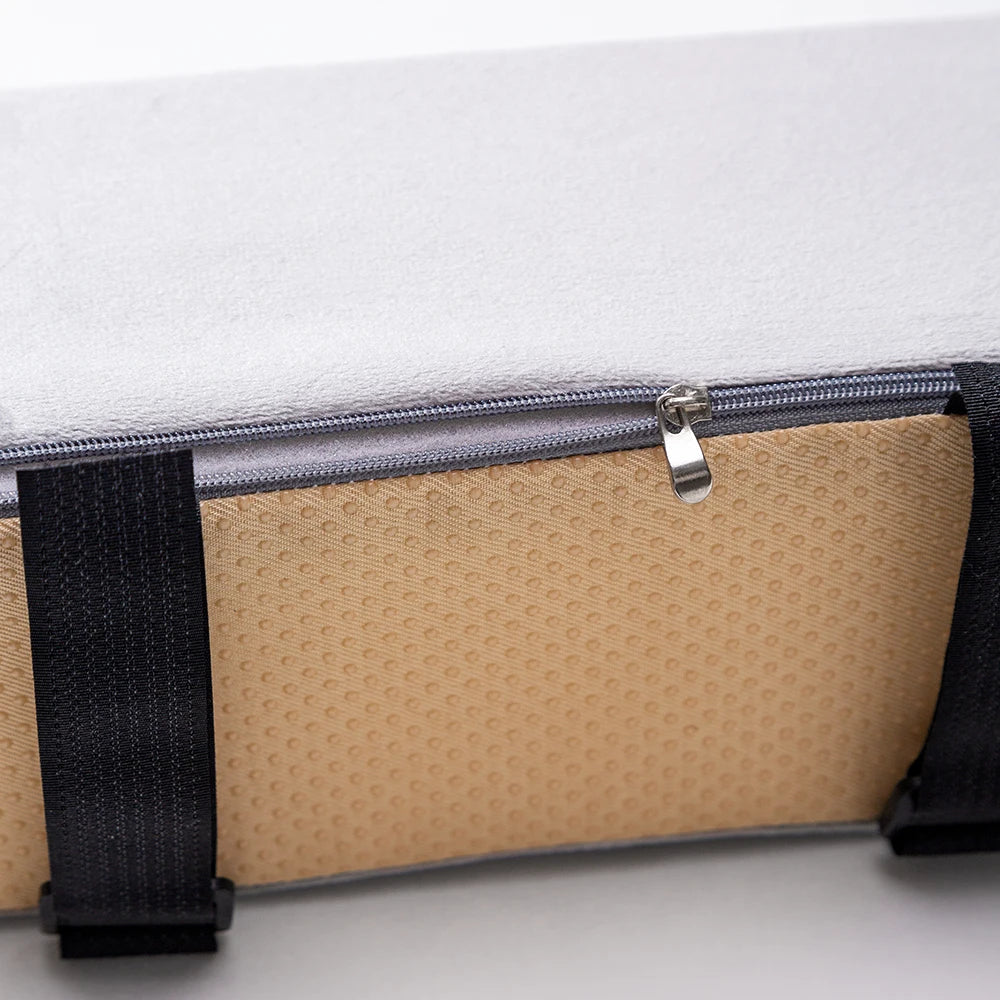 Memory Foam Elbow Support Cushion with Removable and Washable Cover - Universal Size 27x10x10 cm - Black