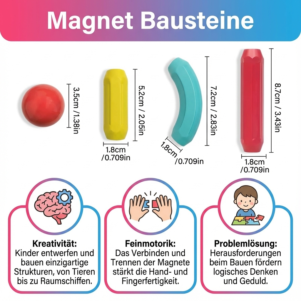 Creative Magnetic Building Blocks Playset