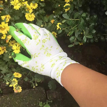 Breathable, Non-Slip Latex Foam Gardening Gloves | One Size