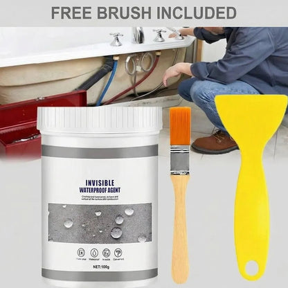ClearSeal 500g | Waterproof Coating for Joints & Cracks | Flexible, UV & Weather Resistant | Includes Brush & Spatula