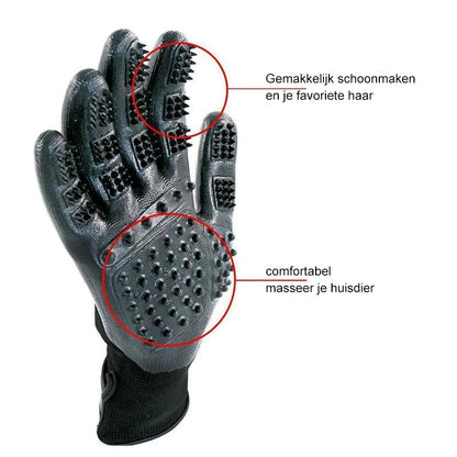 Pet Hair Removal Gloves – Effortlessly Removes Fur and Calms Pets