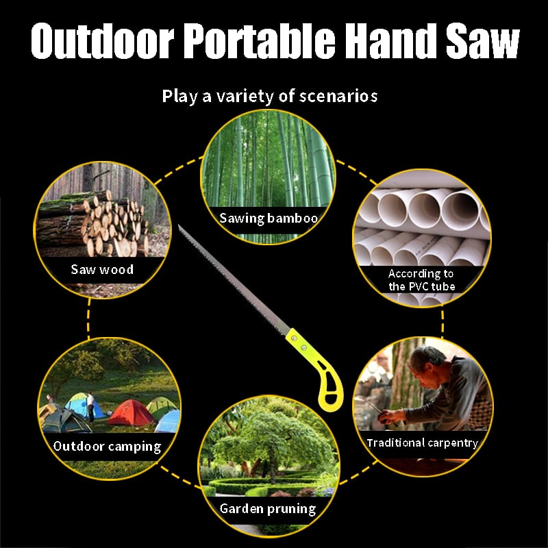 Portable Outdoor Pruning Saw for Effortless Trimming
