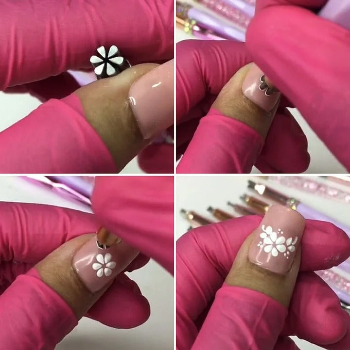 Precision Nail Art Stamp Pen | Quick-Drying Color for Easy Designs