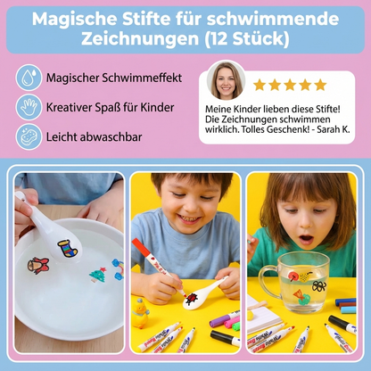 Floating Drawing Markers Set (12 Pieces)