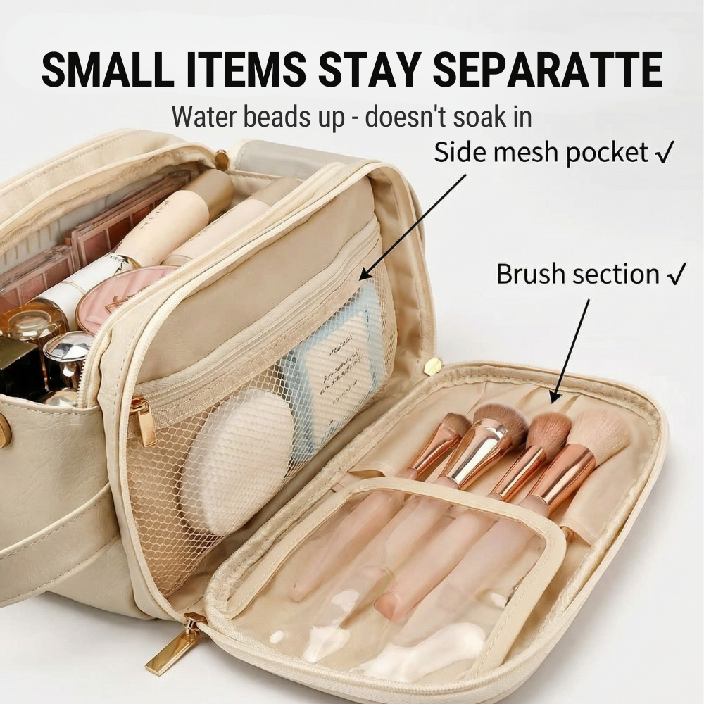 Instant Makeup Organizer with Easy Snap Closure