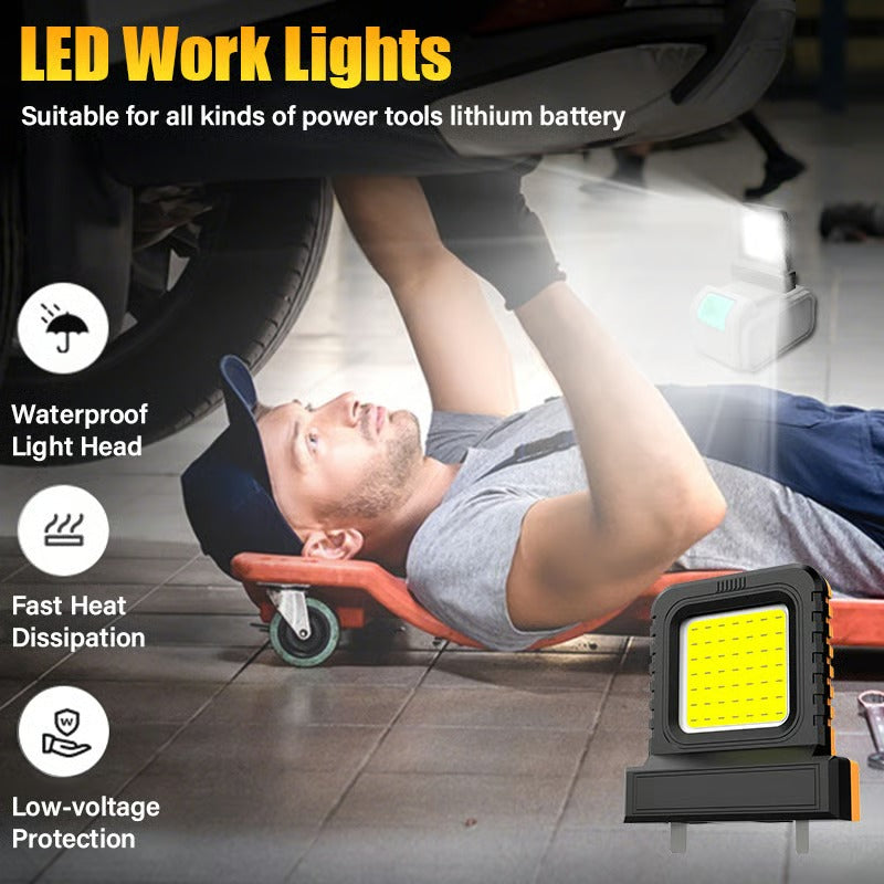 PowerBeam Portable LED Worklight | Compatible with Major Brands