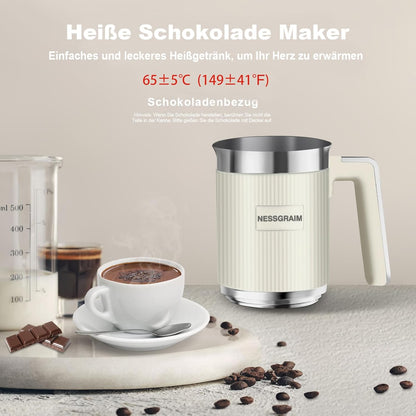Versatile Electric Milk Frother | 5-in-1 Foam Maker with Dishwasher Safe Parts