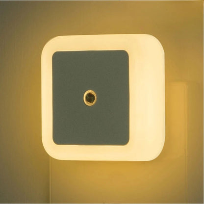 Mini LED Night Light with Light Sensor & EU Plug – Energy Efficient Soft Glow for Kids' Room, Bedroom & Hallway
