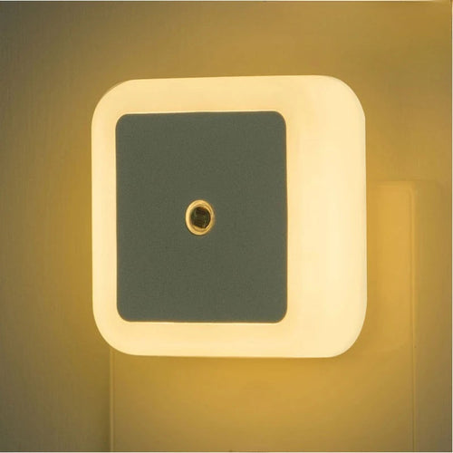 Mini LED Night Light with Light Sensor & EU Plug – Energy Efficient Soft Glow for Kids' Room, Bedroom & Hallway