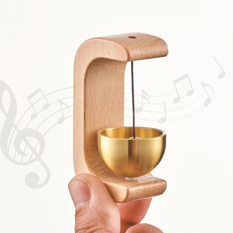 Wooden Magnetic Door Chime with Gentle Melody | Easy Install