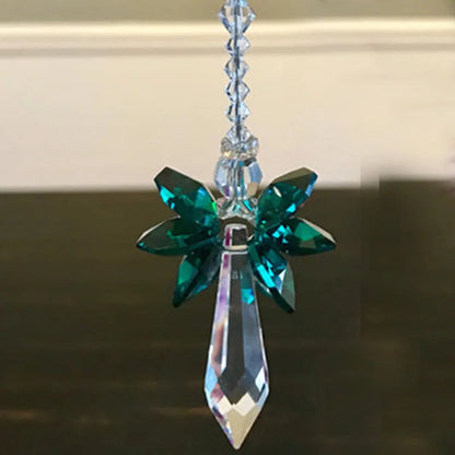 Rainbow Guardian Angel Crystal 12 cm | Glass Pendant | Home & Garden Decor