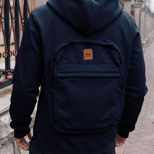 Hooded Jacket Backpack Combination