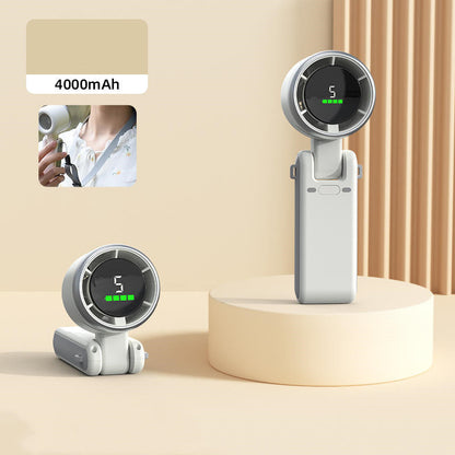 Mini Handheld Fan with Turbocharged 4000mAh Battery