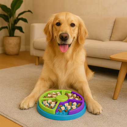 Slow Feeder and Entertaining Feeding Puzzle for Pets