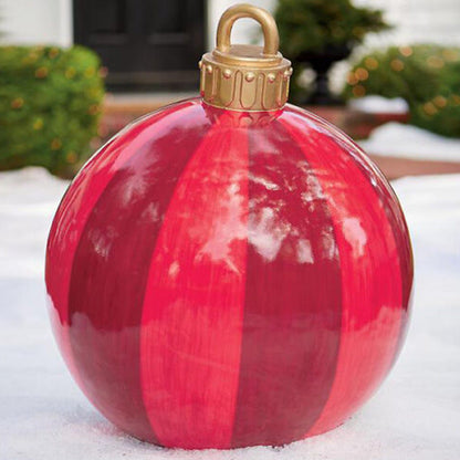 60cm Inflatable Outdoor Christmas Ball – Weatherproof PVC Decoration
