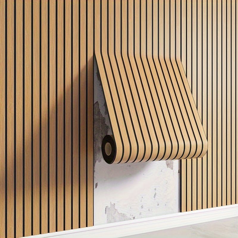 Self-Adhesive 3D PVC Wall Panels in Wood Look with Texture - Easy Installation for Home Renovation