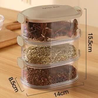 3-Tier Spice Storage Box - 2 Buy Get 1 Free Offer