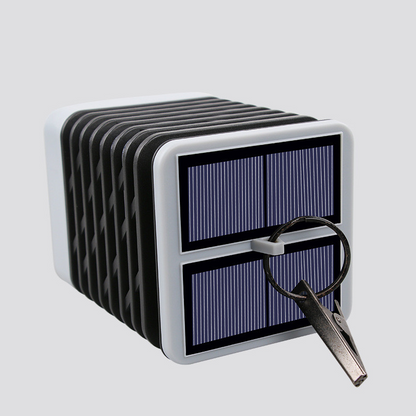 Decorative Solar LED Garden Lantern with Ribbed Design – Outdoor Lighting