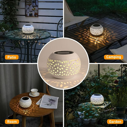 Solar-Powered Table Lamp with Motion Sensor
