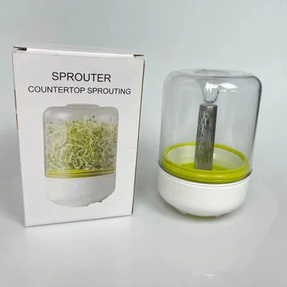Glass Sprouting Device | 16 cm Sprout Kit with Drip System | Germination Set