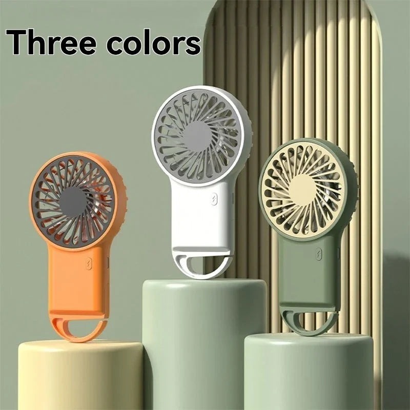 Compact USB-C Folding Fan with Hook – 3 Speed Settings