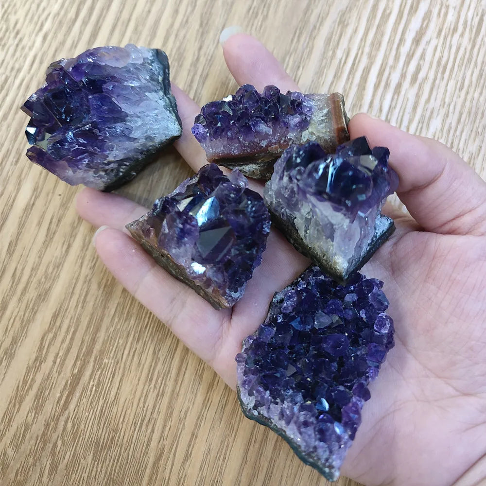 Amethyst Geode Crystal | Natural Stone for Meditation & Energy Healing | Polished