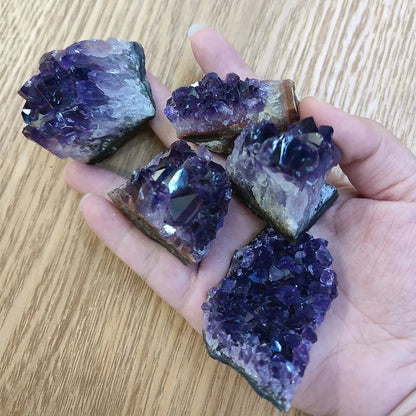 Amethyst Geode Crystal | Natural Stone for Meditation & Energy Healing | Polished