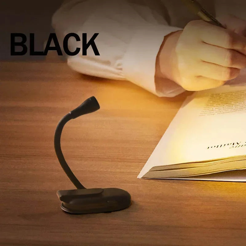 Rechargeable Mini LED Book Light | 360° Clip Design | Eye-Friendly