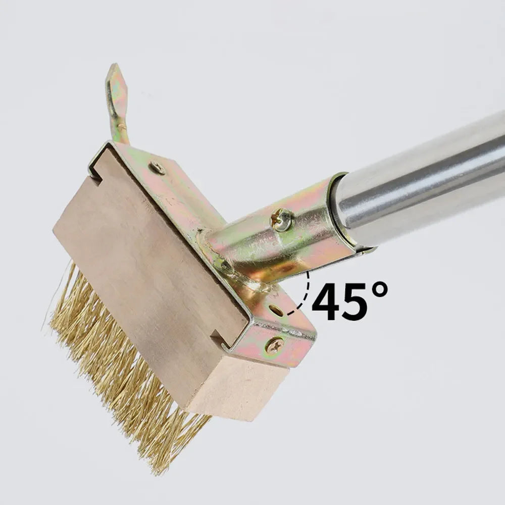 Weed and Moss Brush with Steel Bristles for Paving Joints – 120 cm Handle