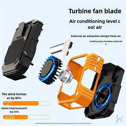 Portable Outdoor Cooling Fan - Waist-Mounted Design
