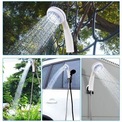 Portable Rechargeable Shower with One-Touch Control | 4–5 L/min Flow Rate | Ideal for Camping, Pets & Car Cleaning